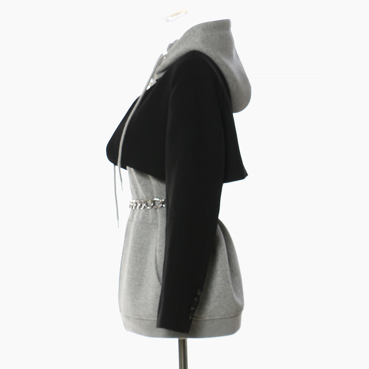 Women chain hooded sweatshirt
