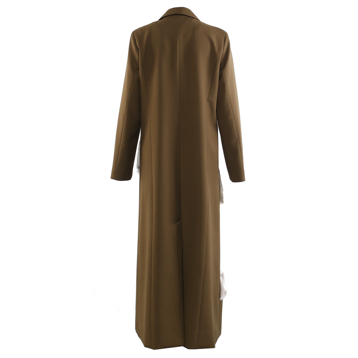 Tassel-trimmed long coat